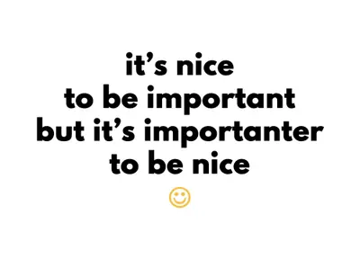 BE NICE TO EMPLOYEES OR THEY WILL LEAVE
