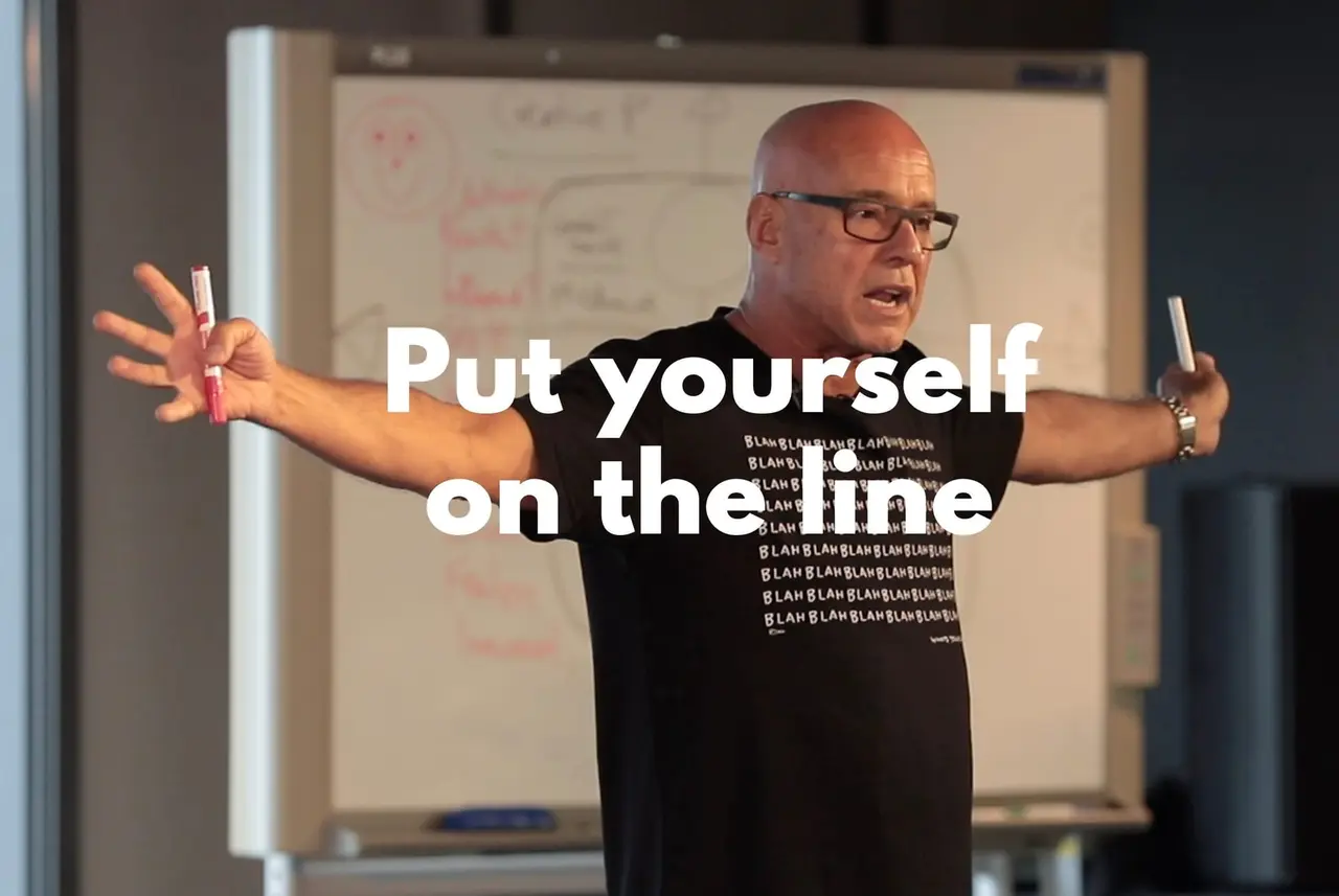 CREATIVITY IS ABOUT PUTTING YOURSELF ON THE LINE