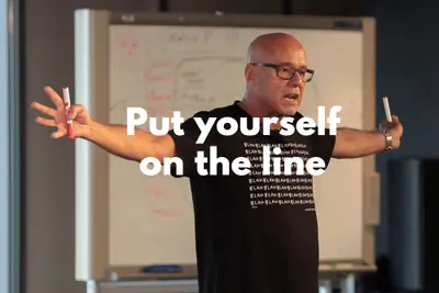 CREATIVITY IS ABOUT PUTTING YOURSELF ON THE LINE