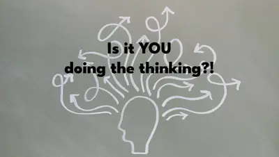 IS IT YOU DOING THE THINKING?!